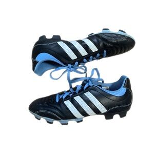 Adidas Women's Black and Blue Soccer Cleats